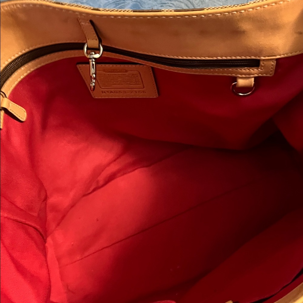 Coach Brown and Pink Hobo Bag - Picture 6 of 7